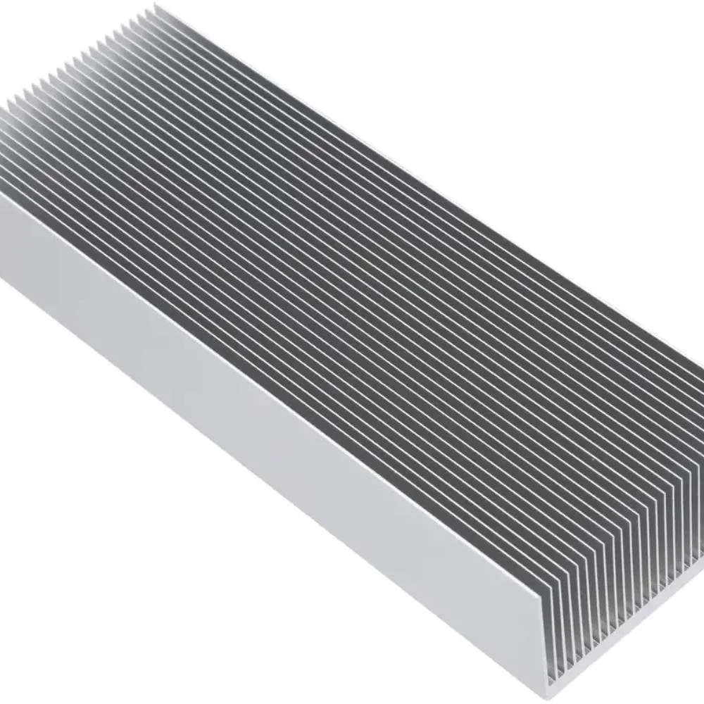 Customize Inverter Cooling Heatsink CNC Aluminum Profiles Bonded Fin Insert Fin Heat Sink